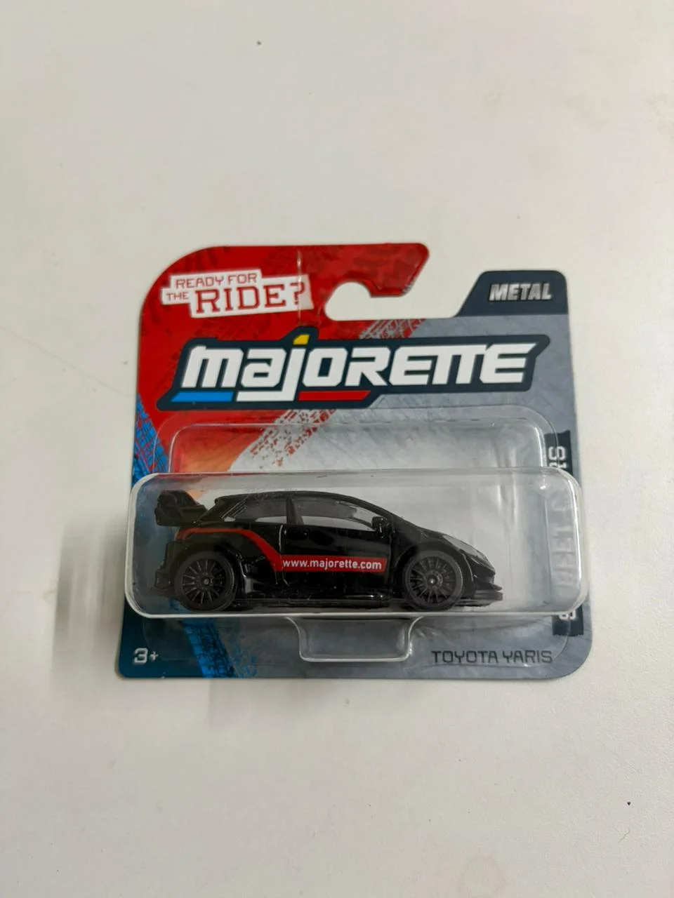 Toyota Yaris (Black Livery) - Majorette 1/64 Scale Diecast Model