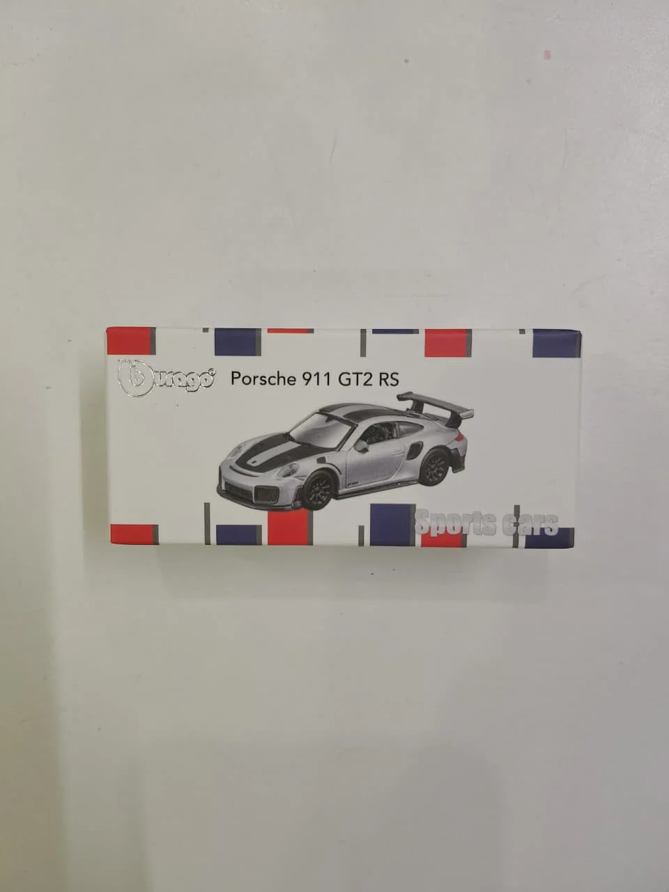 Porsche 911 GT2 RS (Silver) - Bburago 1/64 Scale Diecast Model