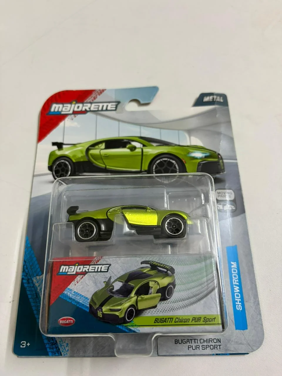 Bugatti Chiron Pur Sport (Green) - Majorette 1/64 Scale Diecast Model