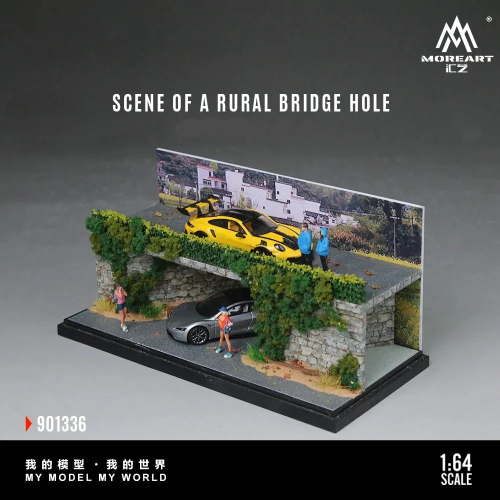 Accessories Countryside Stone Tunnel Roadside Scenic Diorama 1/64 Scale Diecast Model