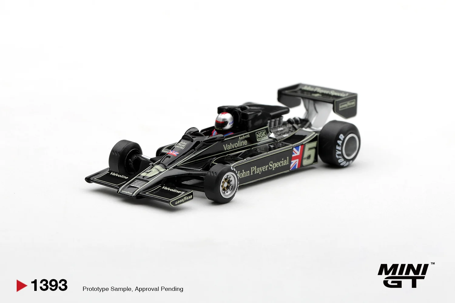 Mini GT #1393 Lotus 78 \#5 Mario Andretti 1977 Us GP West Winner 1/64 Scale Diecast Model