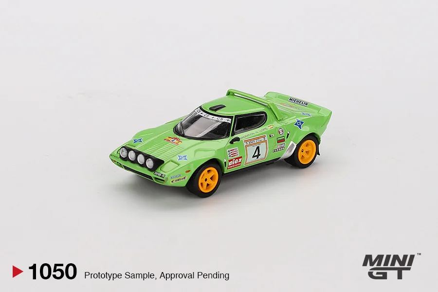 Lancia Stratos HF \#4 1979 Spanish Rally - Mini GT 1/64 Scale Diecast Model
