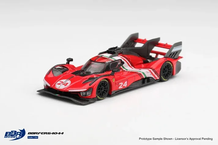 BBR Ferrari 499P Modificata Rosso Corsa 1/64 diecast model view 2