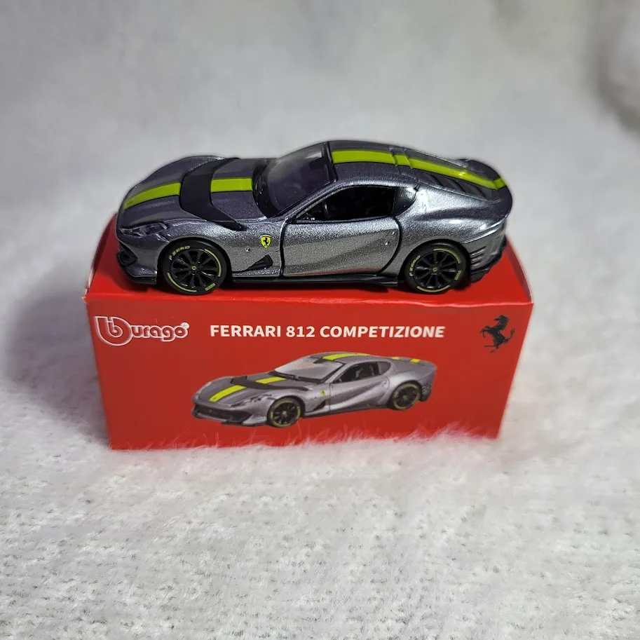  Bburago Ferrari 812 Competizione Grey - Bburago 1/64 Scale Diecast Model