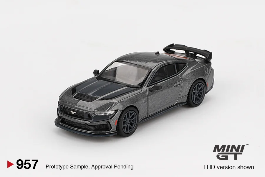 Ford Mustang Dark Horse 2024 Carbonized Gray - Mini GT 1/64 Scale Diecast Model
