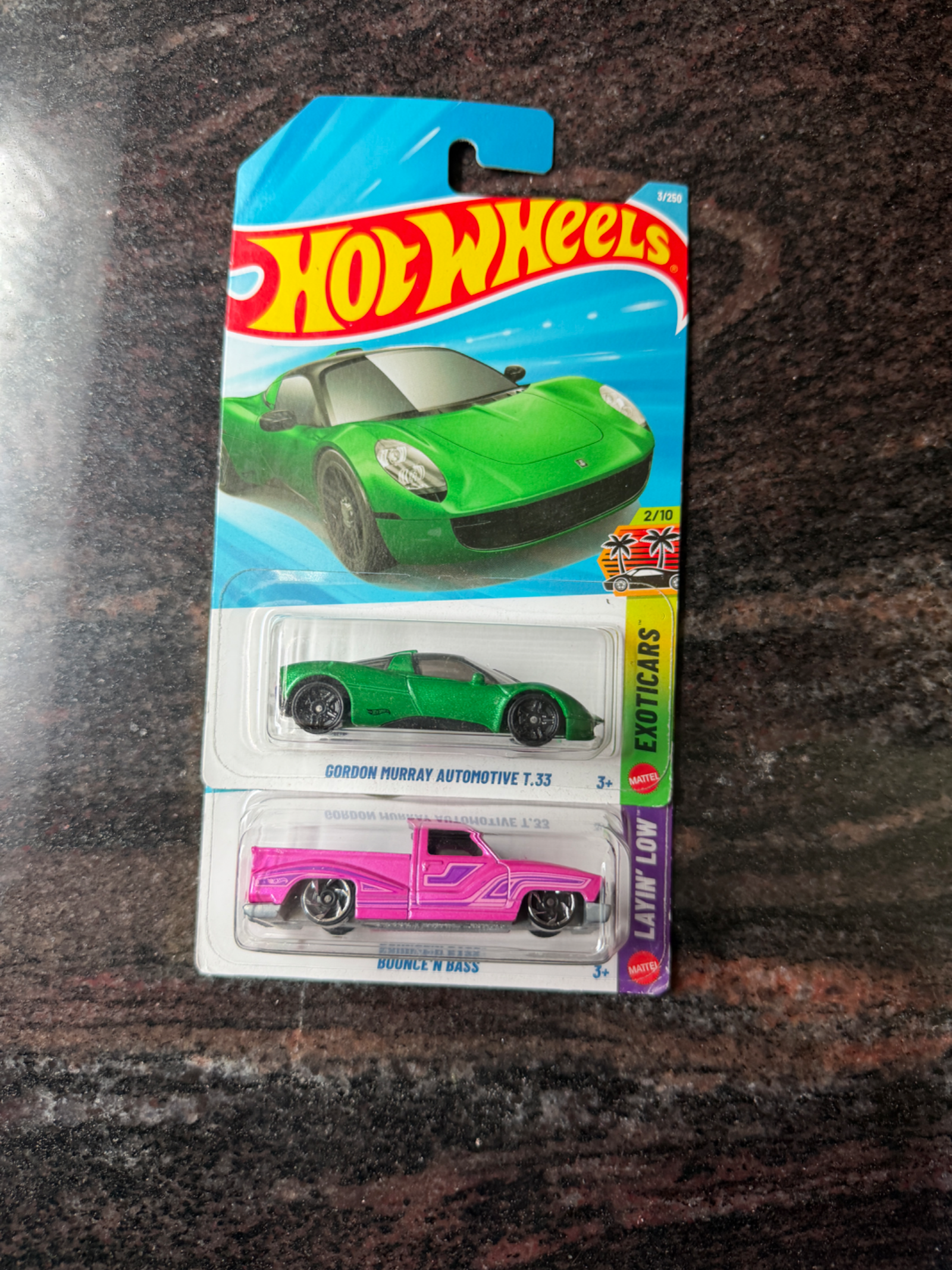 Hot Wheels Hotwheels Gordon Murray Automotive T.33 Green Set 2 1/64 (Blister) Scale Diecast Model
