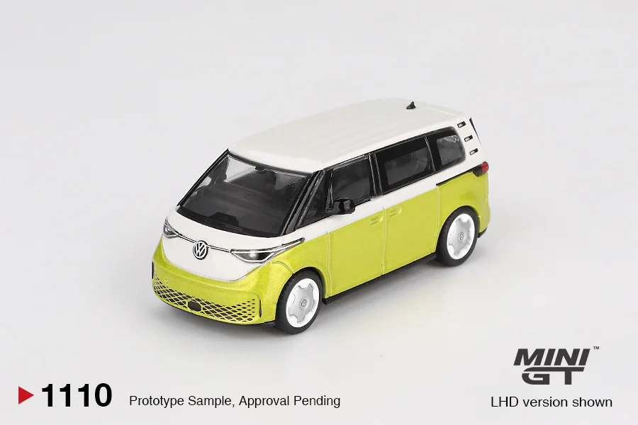 VW ID.Buzz Candy White/Pomelo Yellow - Mini GT 1/64 Scale Diecast Model