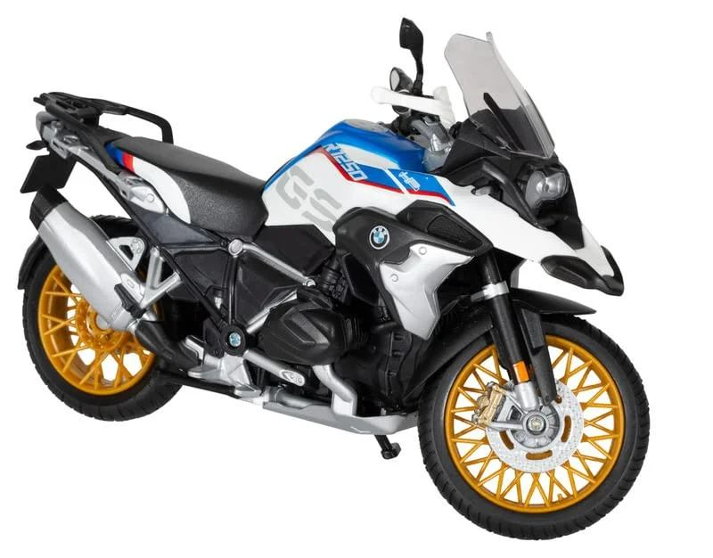 Maisto BMW R 1250 Gs (Blue/White/Red) 1/12 diecast model view 2
