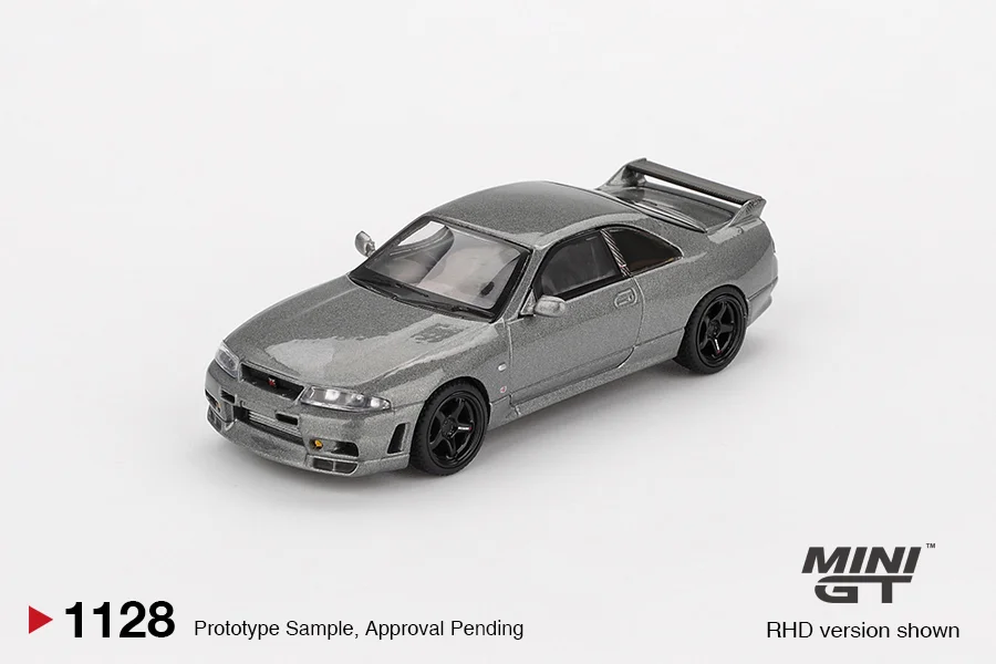Mini GT NISSAN SKYLINE GT-R DARK METAL GRAY (NISMO BCNR33 CRS VERSION) 1/64 Scale Diecast Model