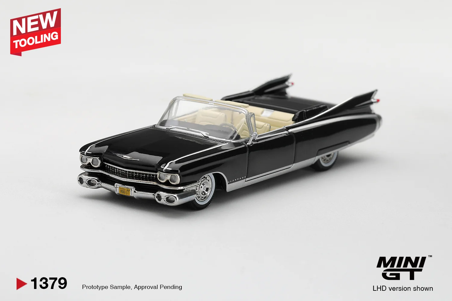 Mini GT 1959 Cadillac Eldorado Biarritz - Black 1/64 Scale Diecast Model