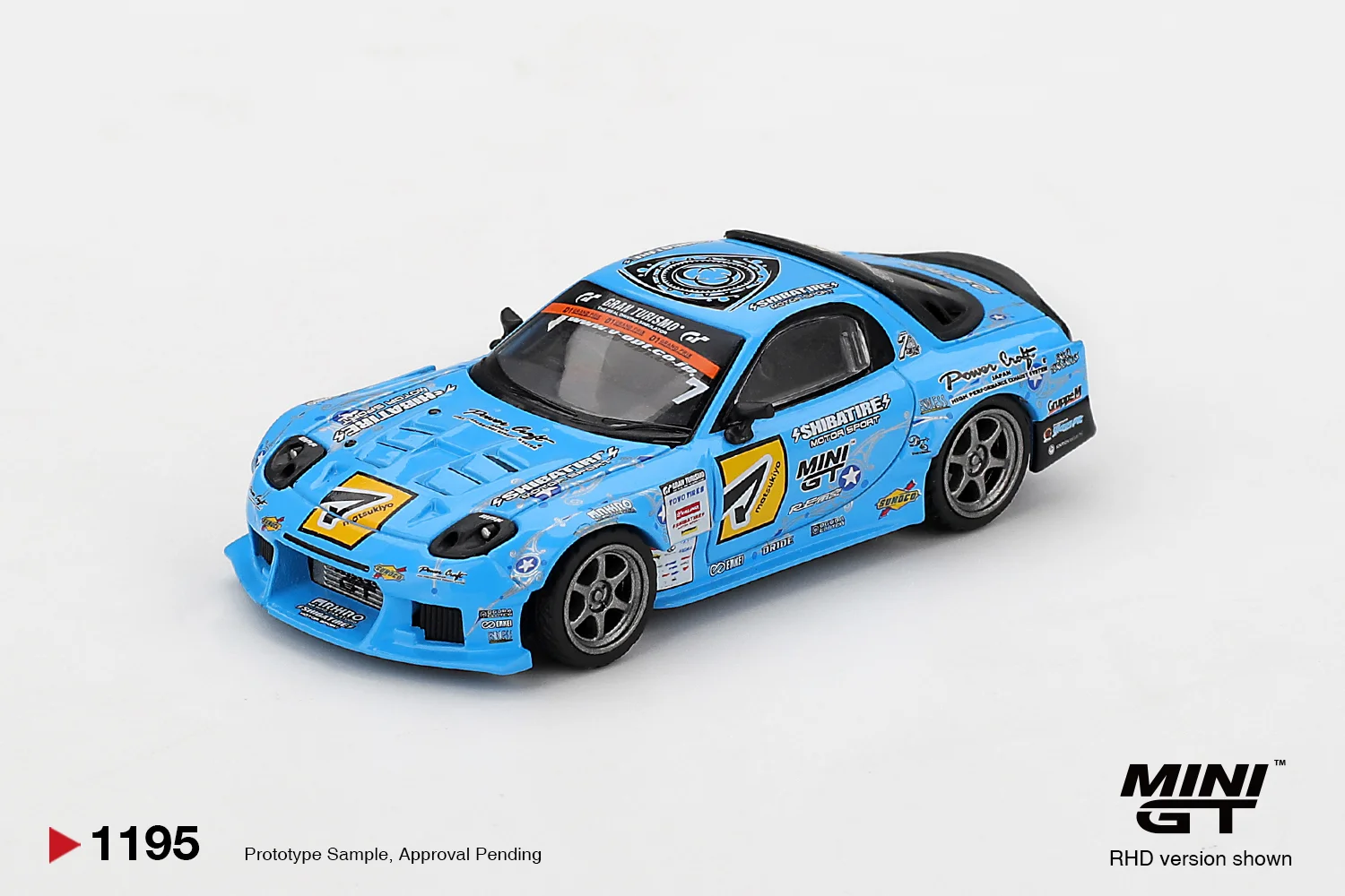 Mini GT #1195 Mazda Rx-7 RE-Amemiya 2025 D1GP 1/64 Diecast Model