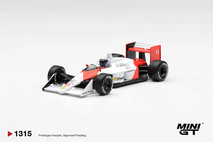 (BLISTER) McLaren MP4/4 #11 Alain Prost 1988  Canadian Grand Prix  2nd Place - Mini GT 1/64 Scale Diecast Model
