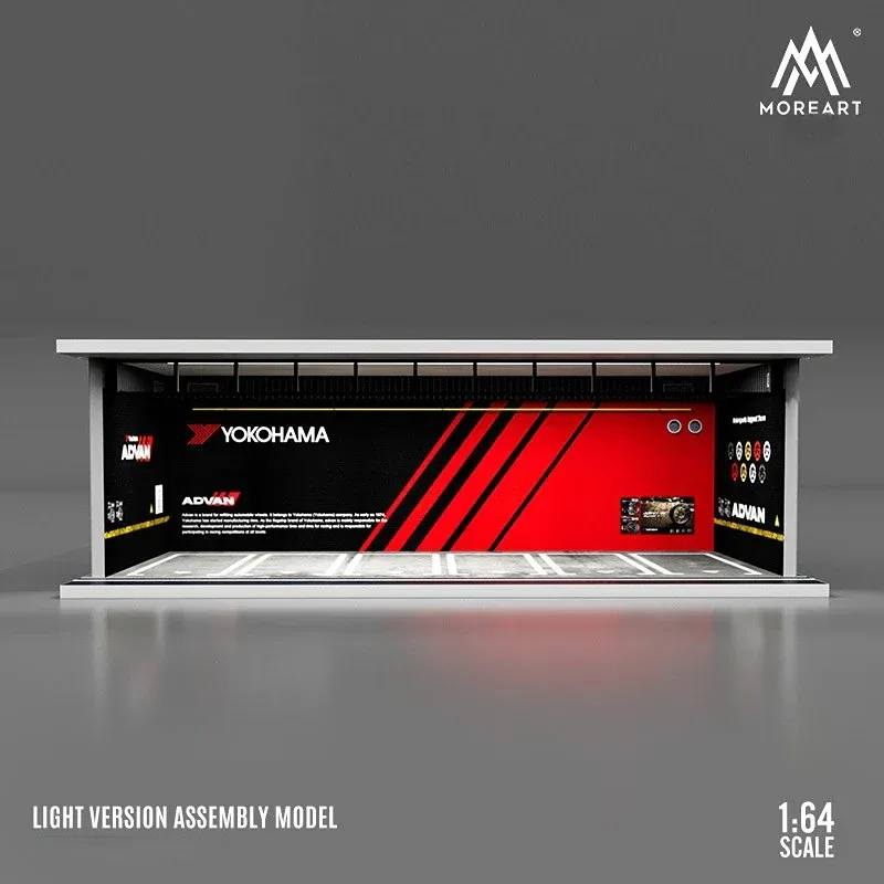 Accessories Yokohama Advan Parking Garage Light Diorama 1/64 Scale Diecast Model