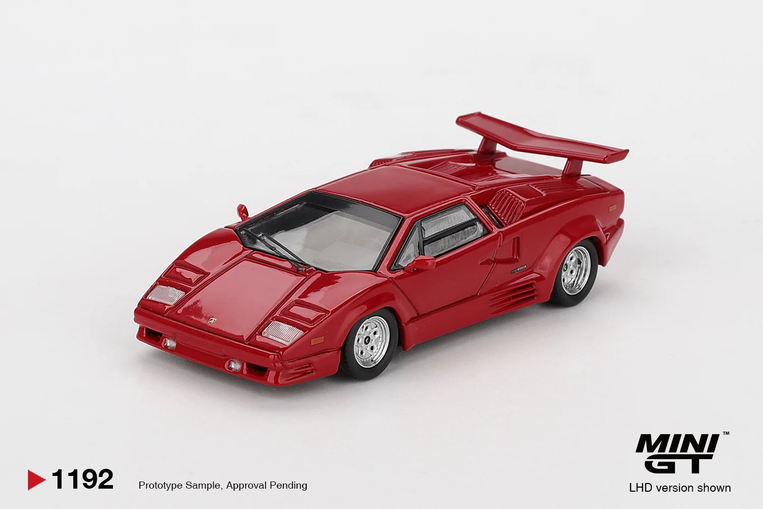 Mini GT Lamborghini Countach 25th Anniv. Red 1/64 Scale Diecast Model
