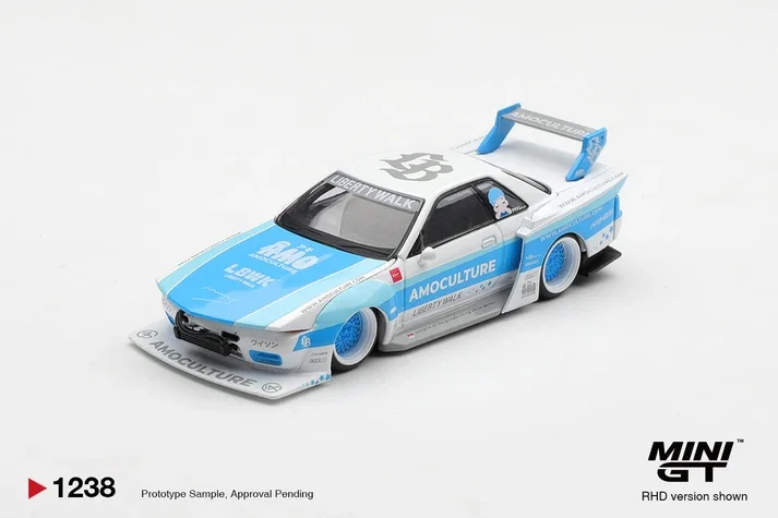 Mini GT Nissan Skyline GT-R (R32) LBWK Kaido Works - AMOCULTURE 2026 1/64 Scale Diecast Model