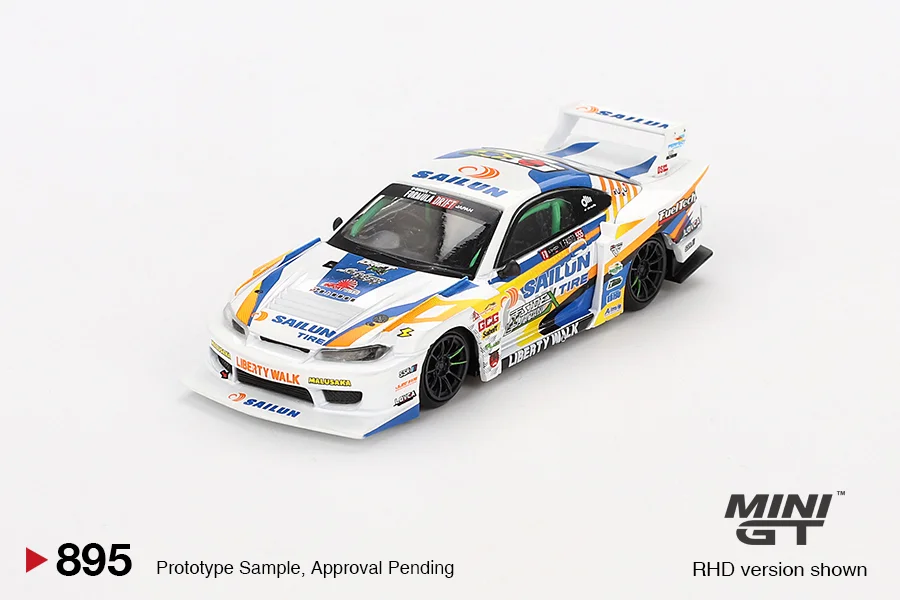 Nissan LB-Super Silhouette S15 Silvia \#555 - Mini GT 1/64 Scale Diecast Model