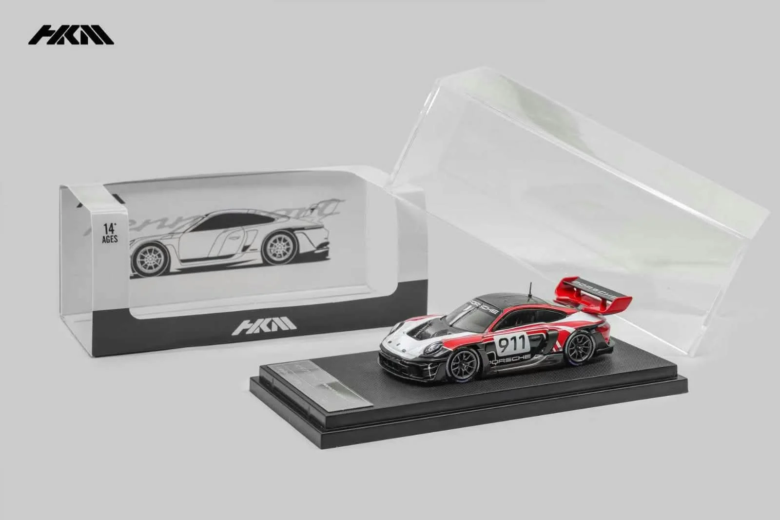 HKM Porsche 911 GT3 R \#911 - Factory Racing Livery 1/64 Scale Diecast Model