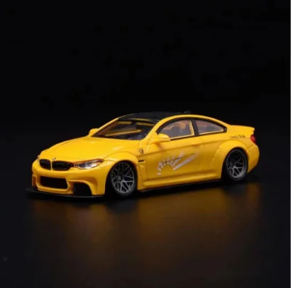 Unlicensed Stance Hunters 1/64 BMW M4 G82 M Performance Yellow Scale Diecast Model