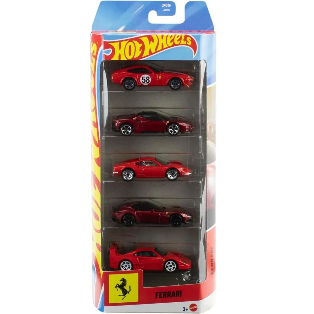 Hot Wheels Ferrari Series 5-Pack 1/64 Scale Diecast Model