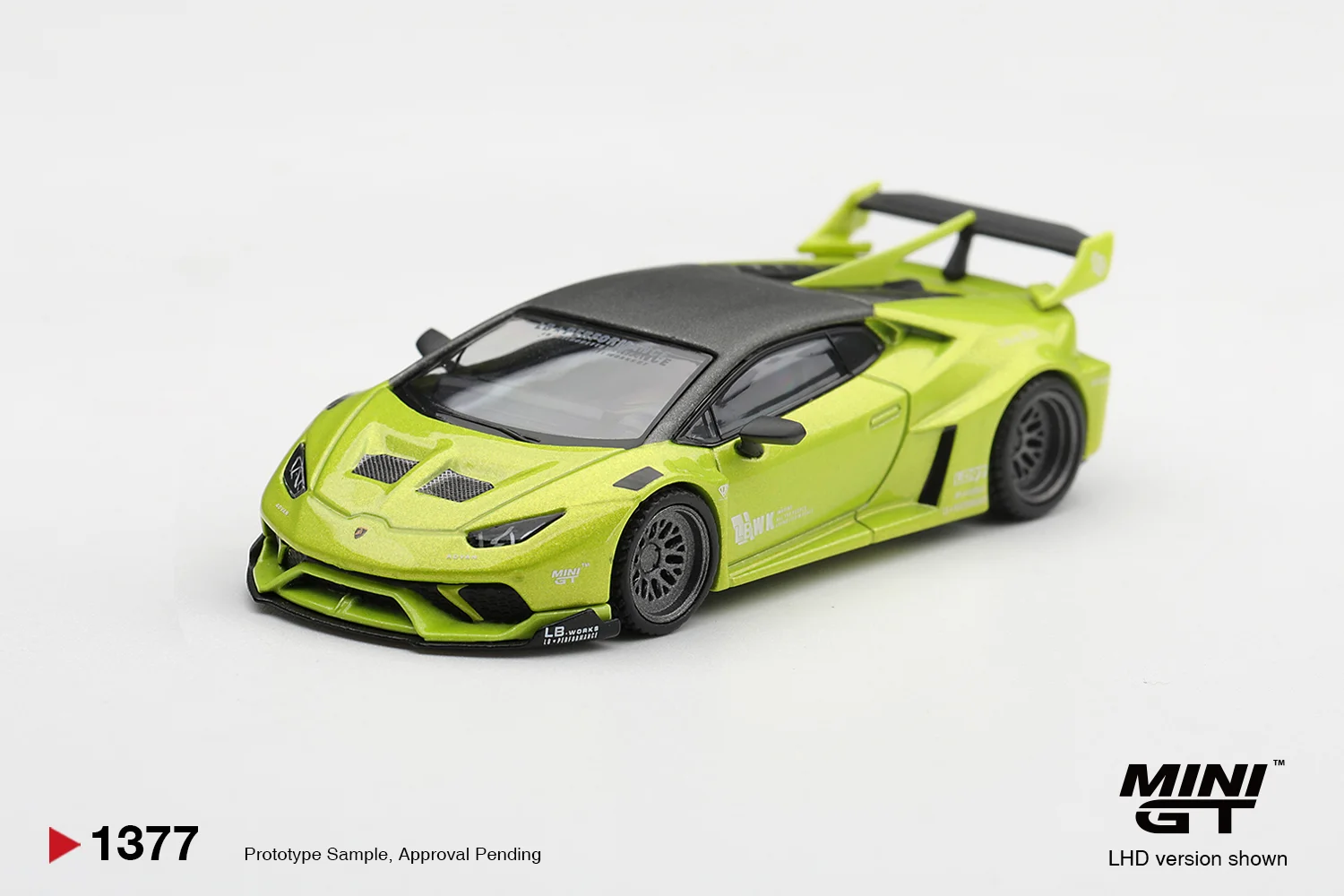 Mini GT Lamborghini Huracán LB★WORKS - Lime Metallic 1/64 Scale Diecast Model