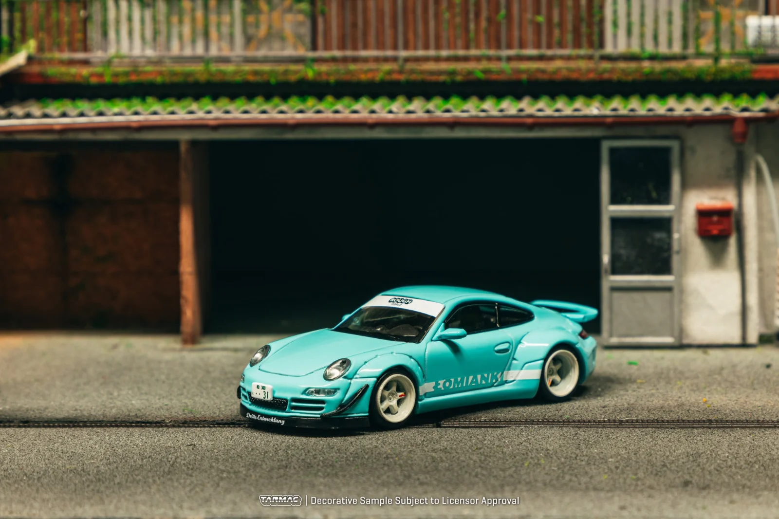 RWB 997 "Lomianki" Cyan Blue - Tarmac Works 1/64 Scale Diecast Model