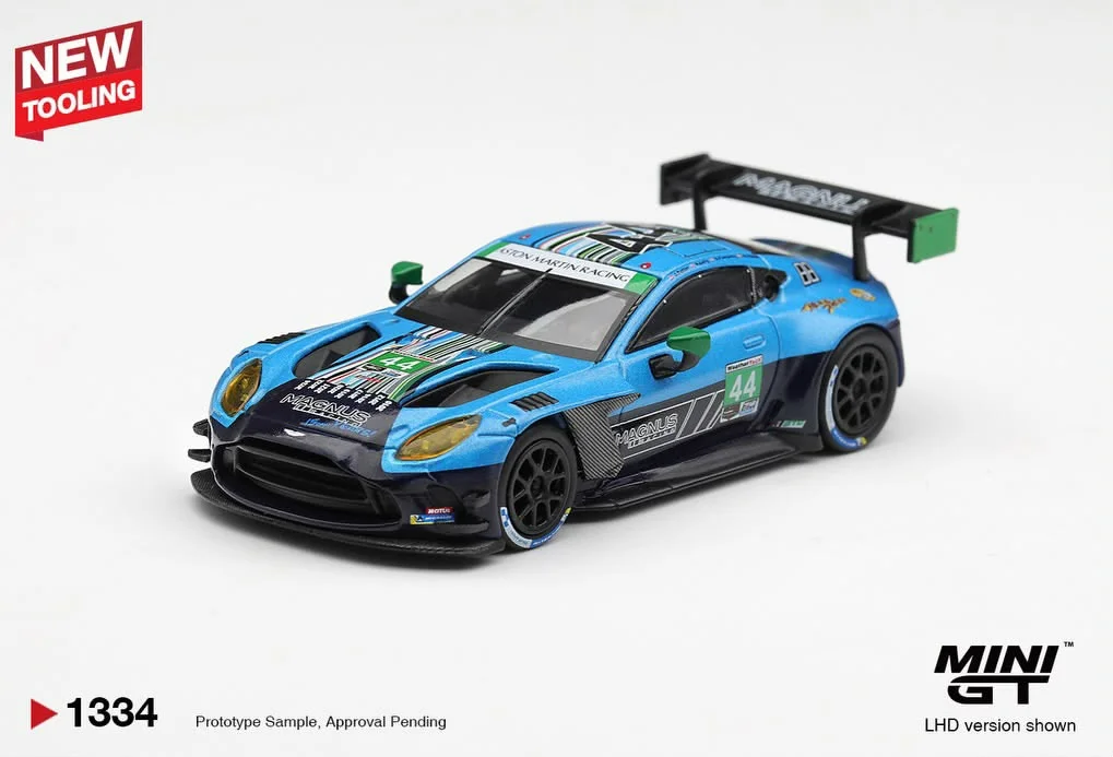 Mini GT Aston Martin GT3 \#44 Magnus Racing 1/64 Scale Diecast Model