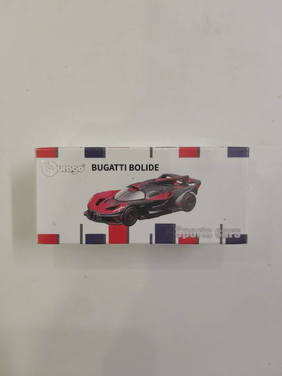 Bugatti Bolide (Grey/Red) - Bburago 1/64 Scale Diecast Model