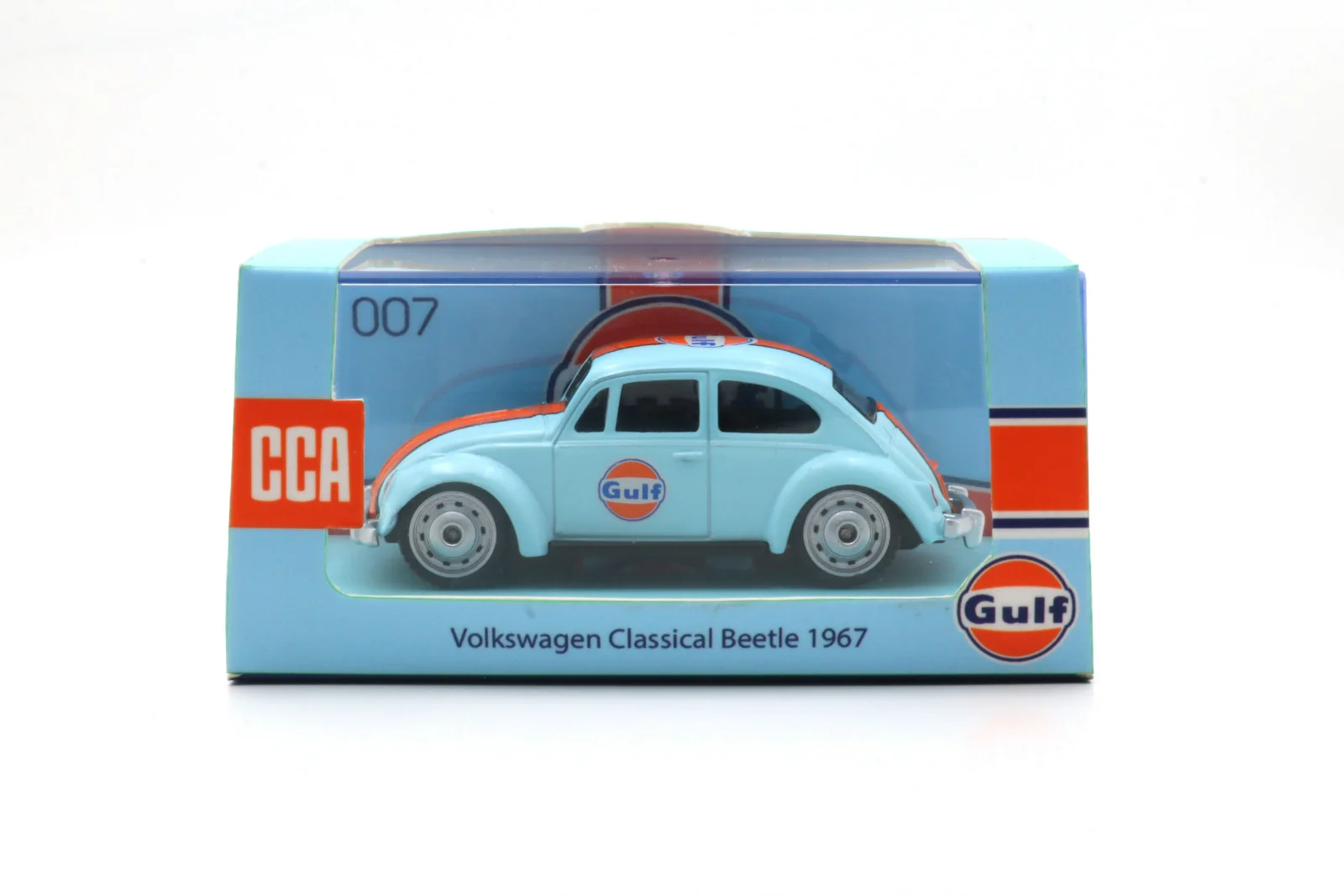 CCA 1967 Volkswagen Classical Beetle - Gulf Colors 1/54 Scale Diecast Model