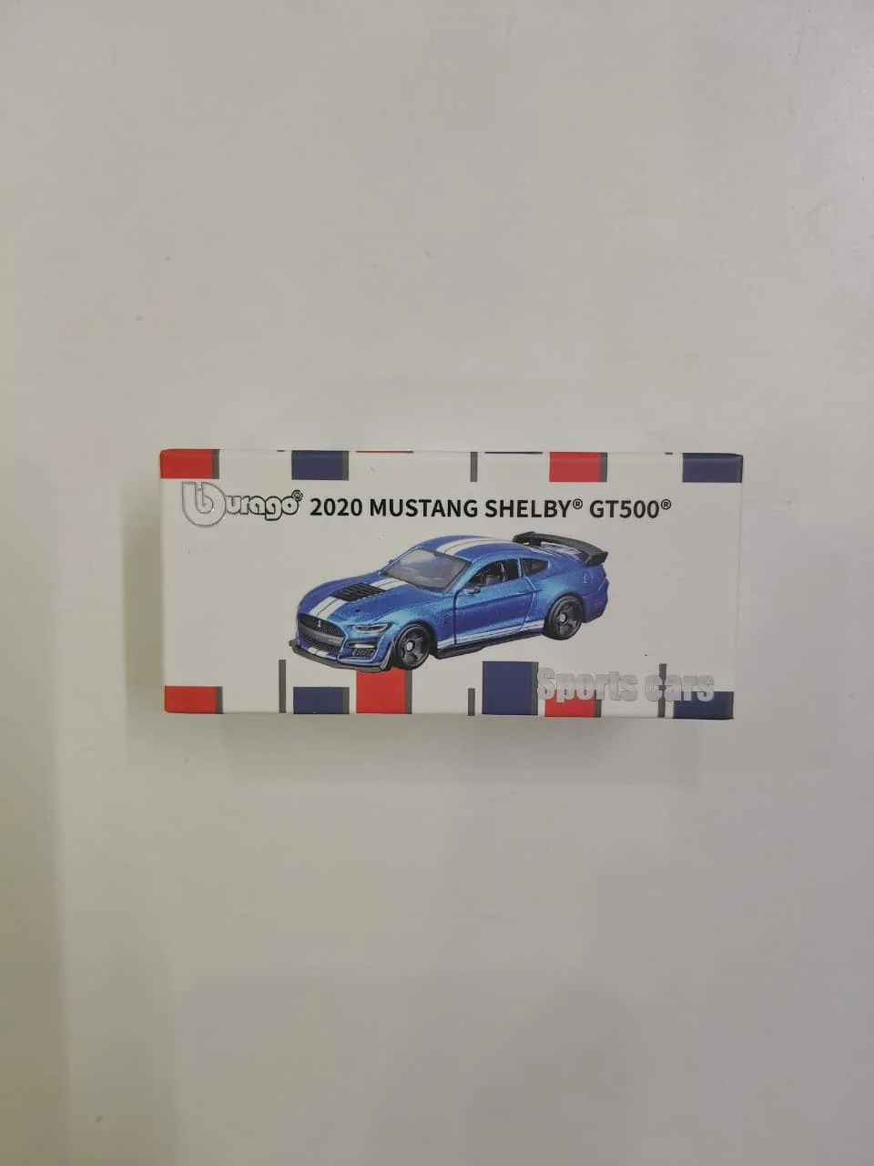 2020 Mustang Shelby GT500 (Blue) - Bburago 1/64 Scale Diecast Model