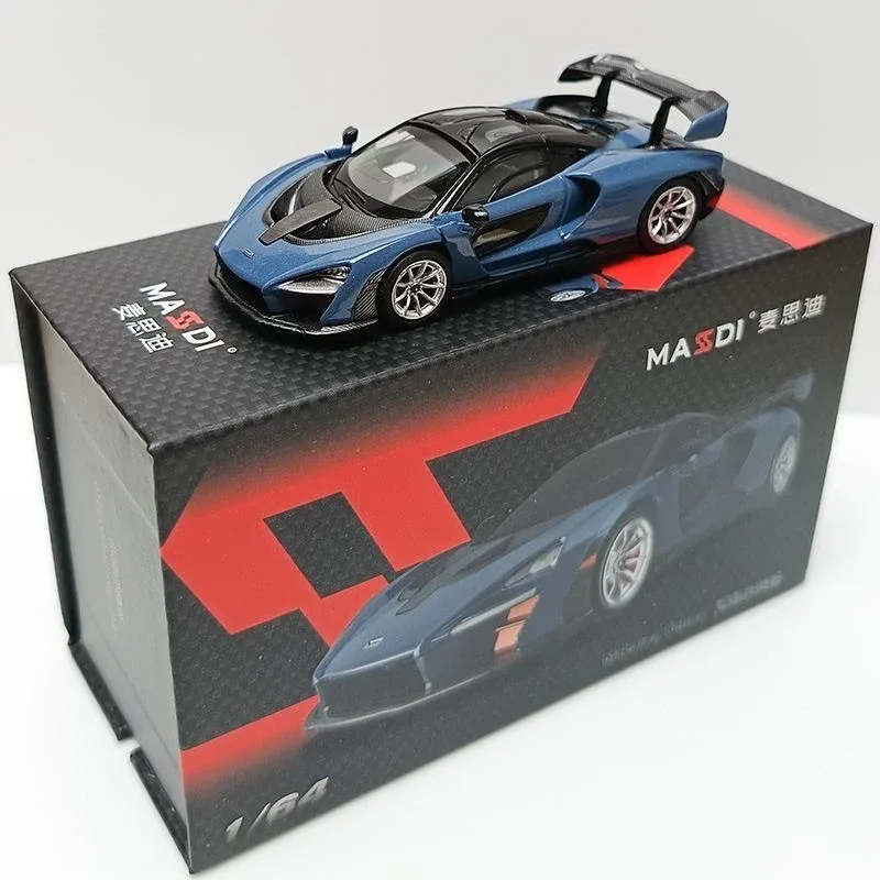 MASSDI Massdi McLaren Senna Blue 1/64 Scale Diecast Model