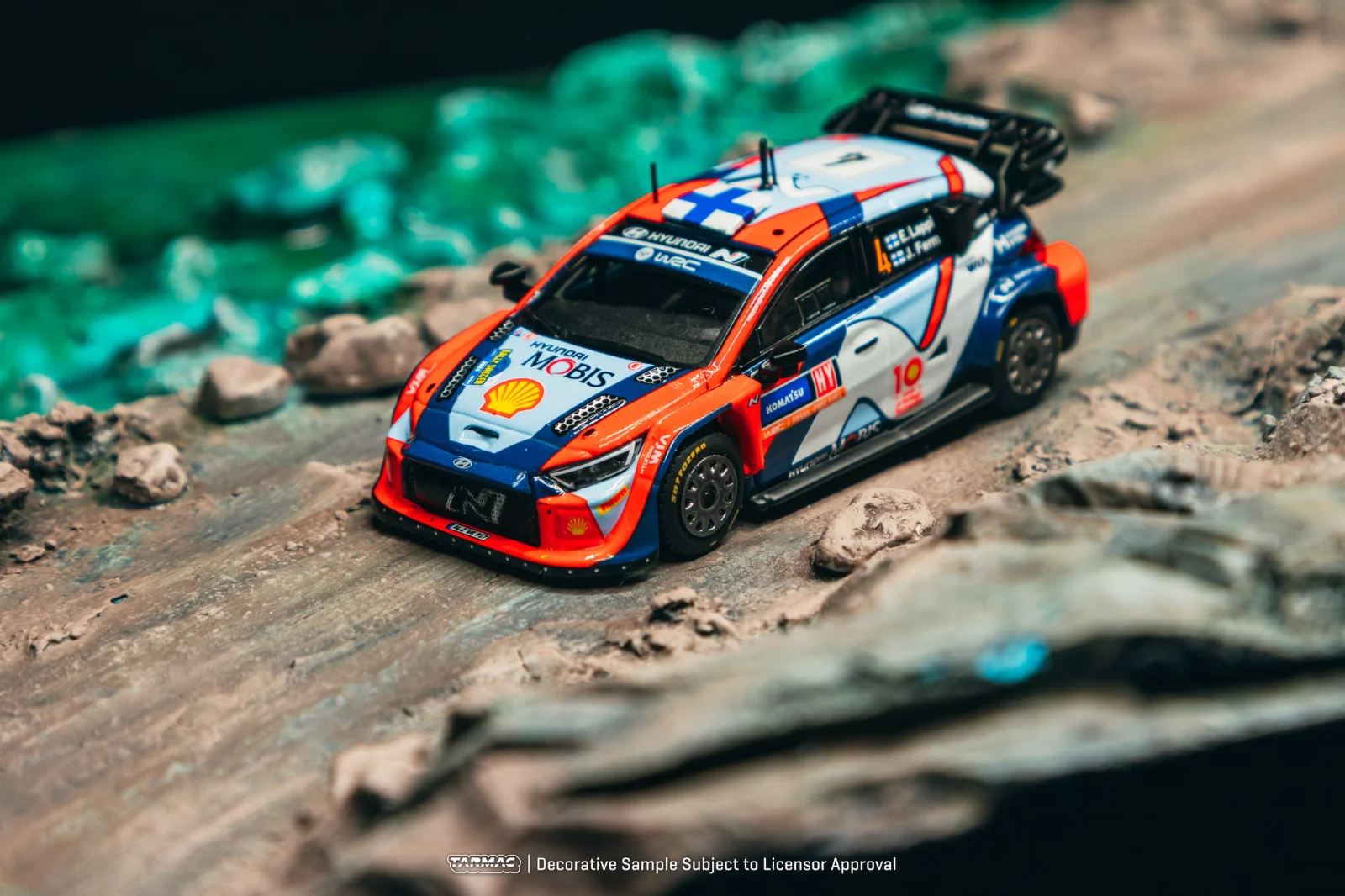 Hyundai i20 N Rally1 Hybrid WRC Rally Sweden Winner - Tarmac Works 1/64 Scale Diecast Model