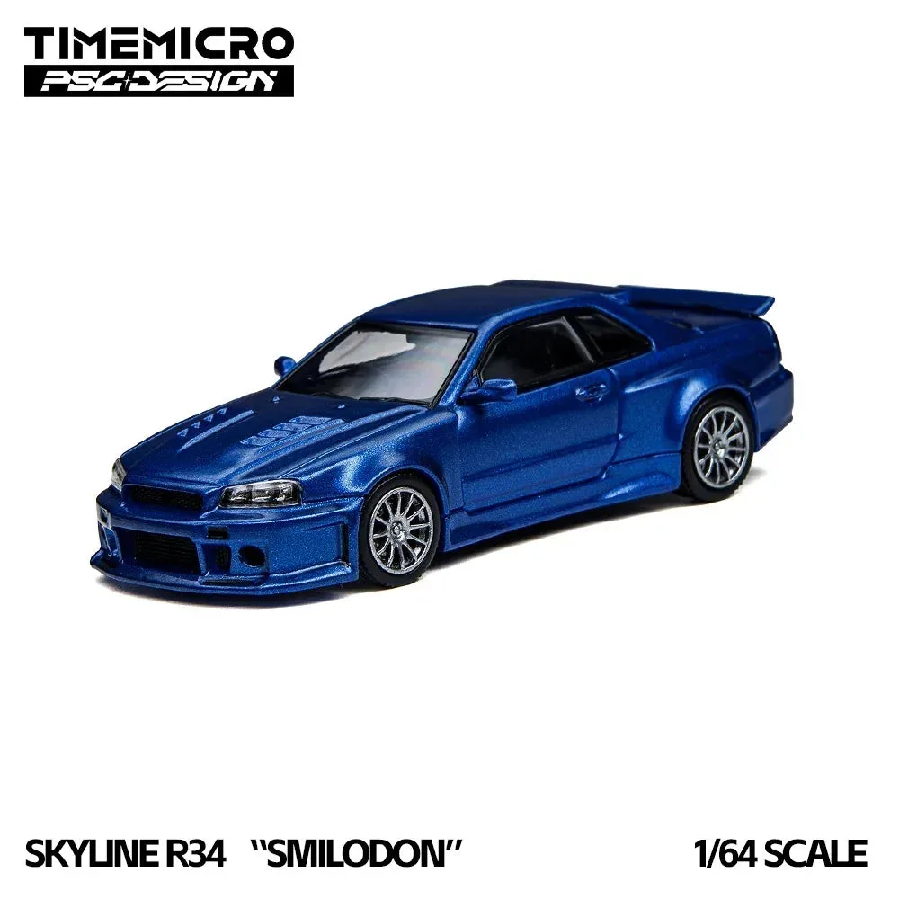 TIMEMICRO Time Micro x Psc Design R34 "Smilodon" Navy Blue 1/64 (Acrylic Case) Scale Diecast Model