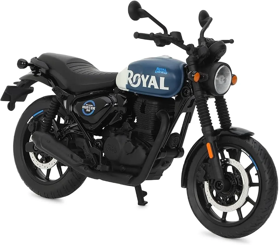 Maisto Maisto Royal Enfield Hunter 350 Rebel Blue 1/12 Scale Diecast Model