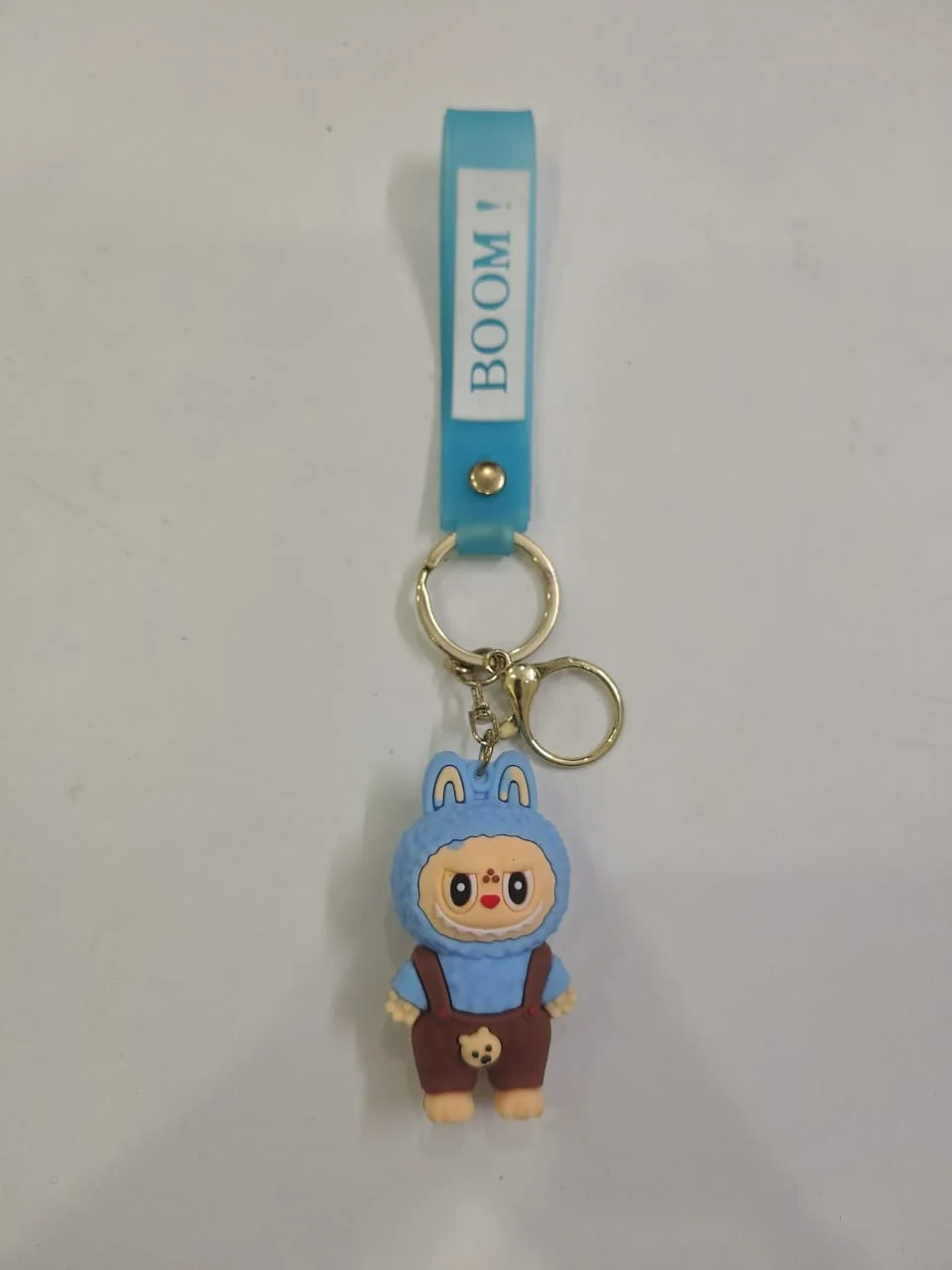 Accessories Blue Labubu Keychain ("BOOM!" Strap) NA Scale Diecast Model