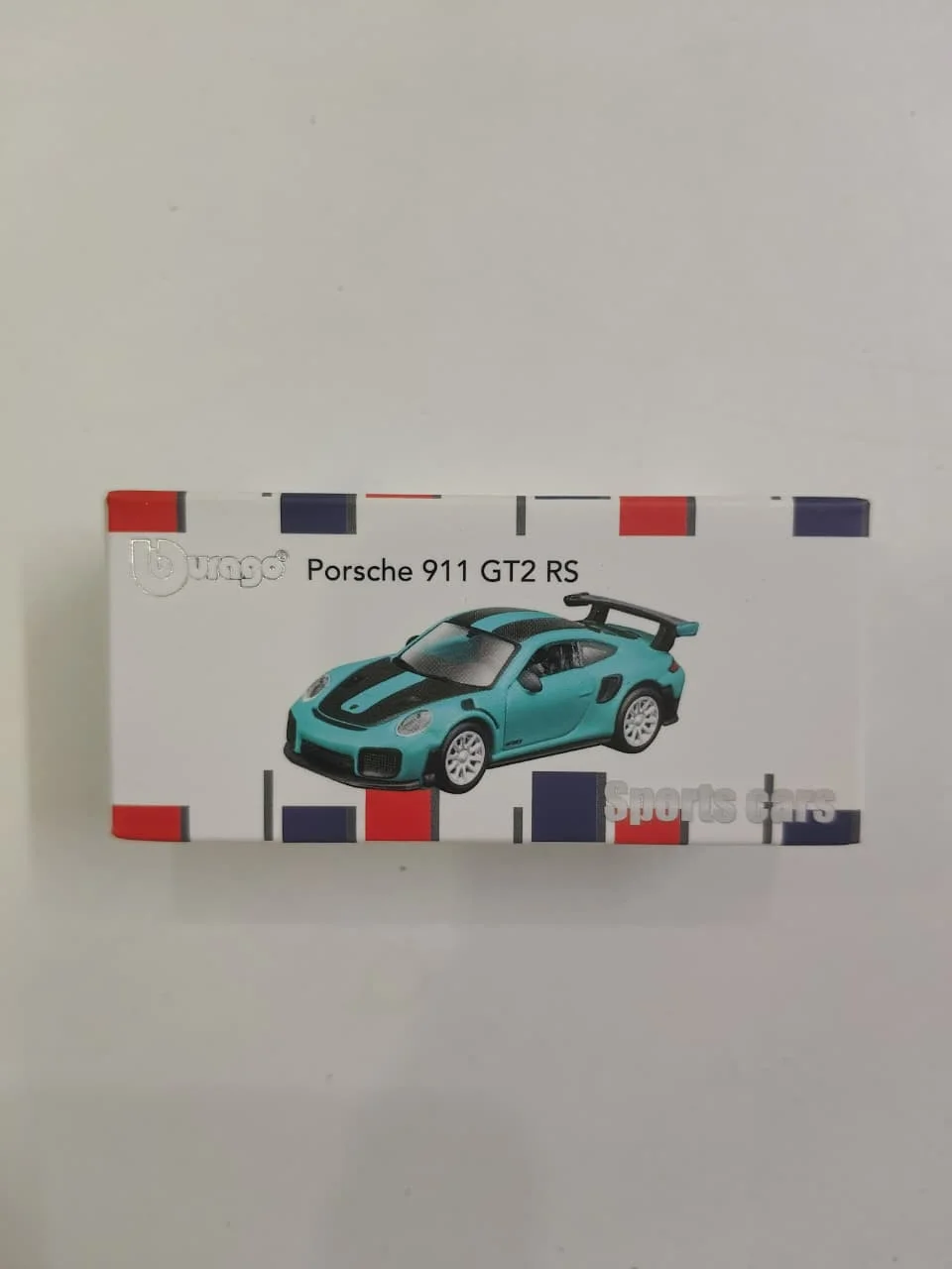 Porsche 911 GT2 RS (Cyan) - Bburago 1/64 Scale Diecast Model