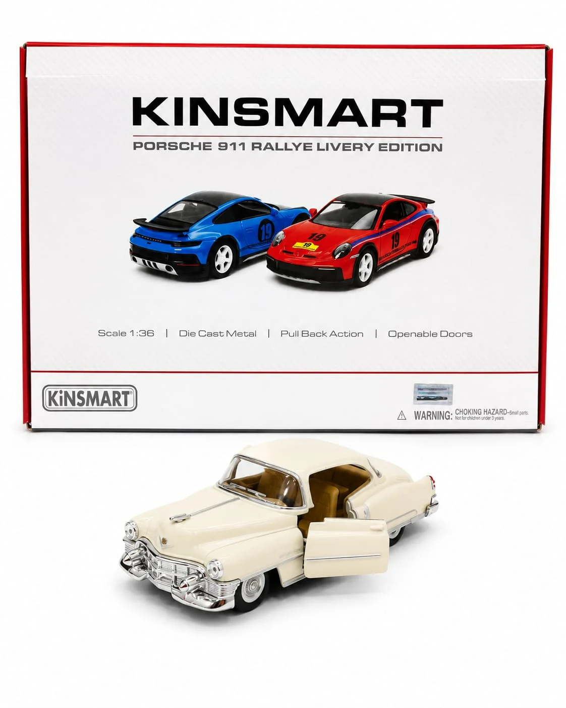 Kinsmart 1953 Cadillac Series 62 Coupe (Cream) 1/36 Scale Diecast Model