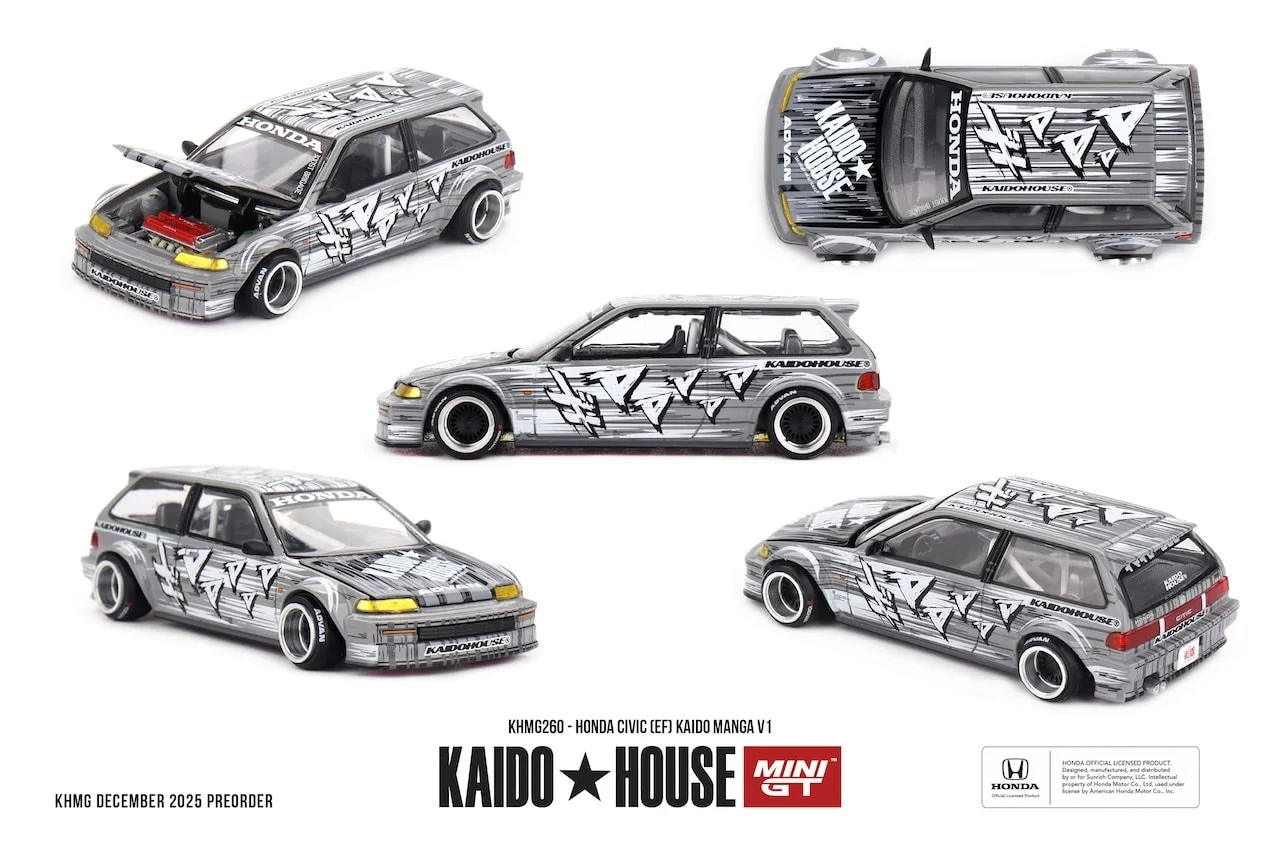 Kaido House Honda Civic EF Kaido Manga V1 1/64 Scale Diecast Model