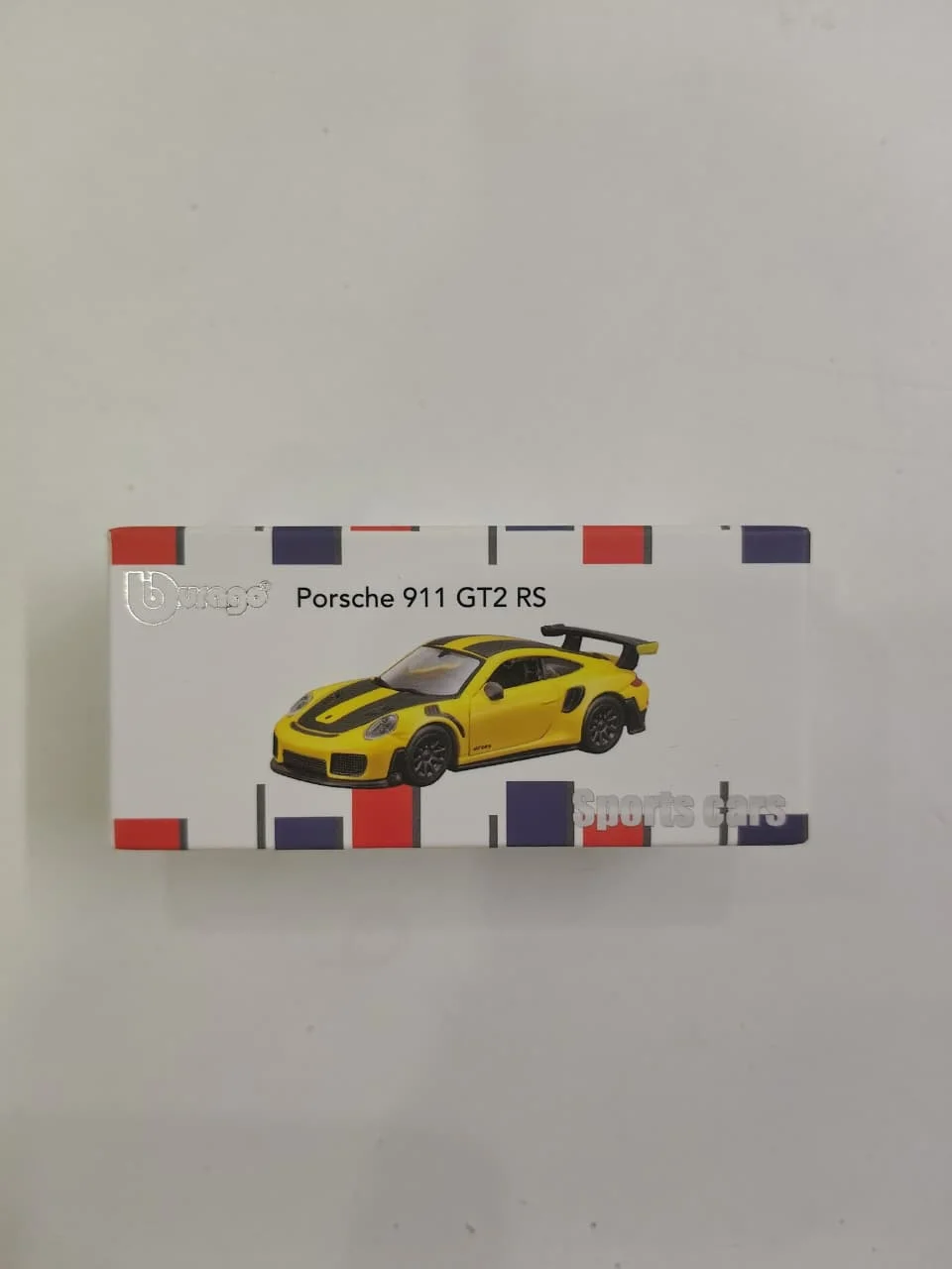 Porsche 911 GT2 RS (Yellow) - Bburago 1/64 Scale Diecast Model