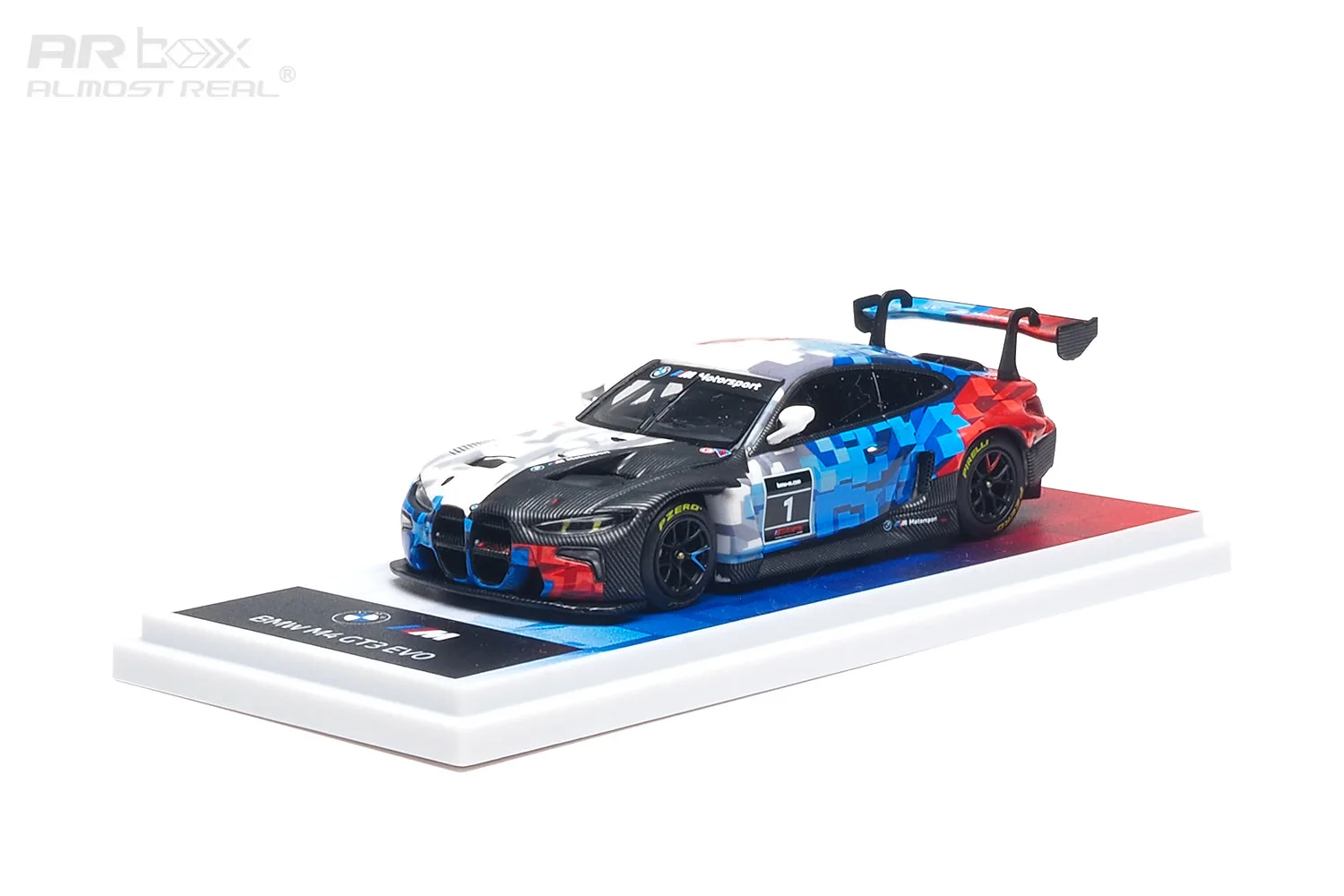 AR Model BMW M4 GT3 EVO - Presentation Car 1/64 Scale Diecast Model