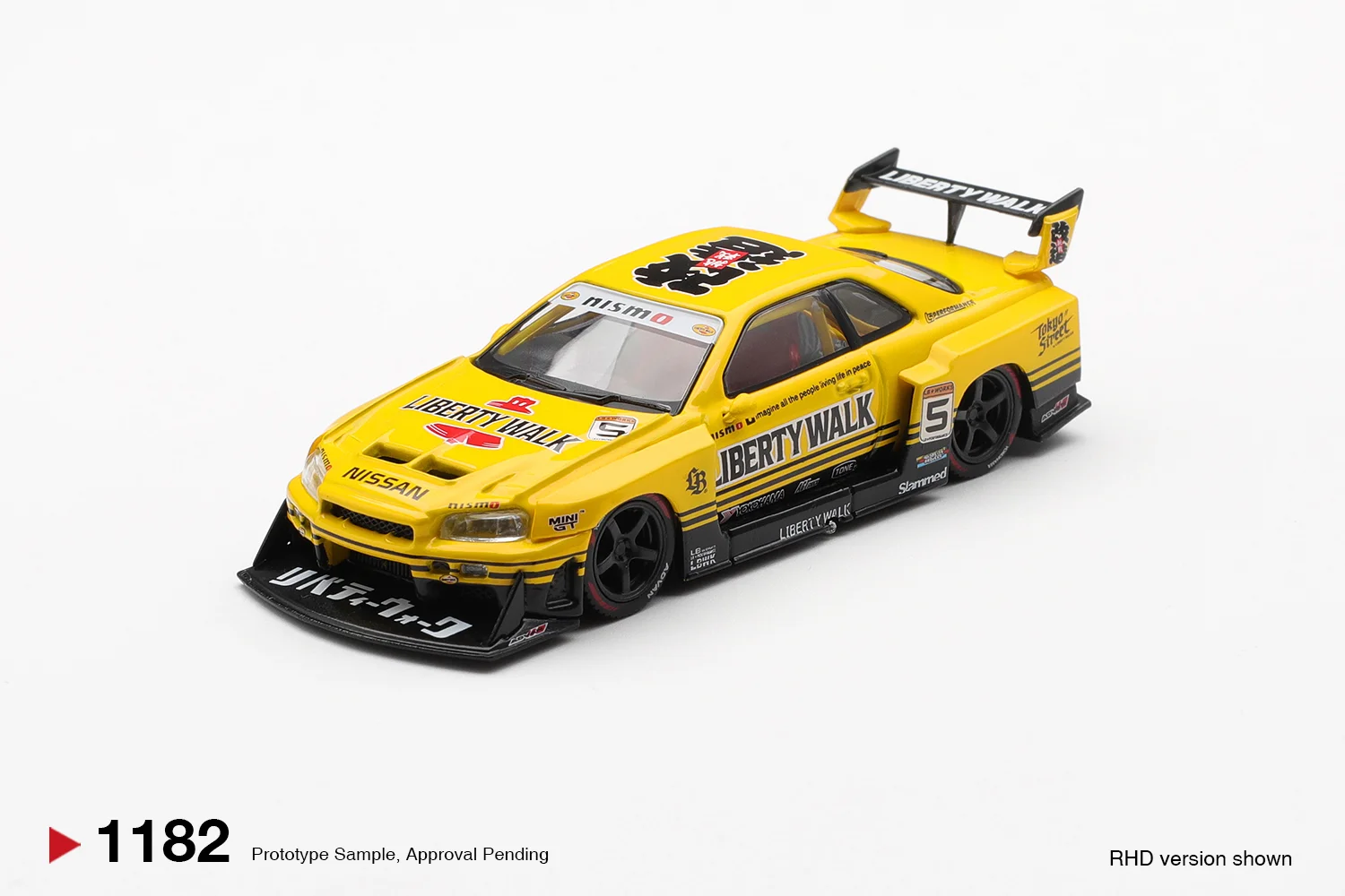 Mini GT #1182 Nissan LB-ER34 Super Silhouette Skyline 1/64 Scale Diecast Model