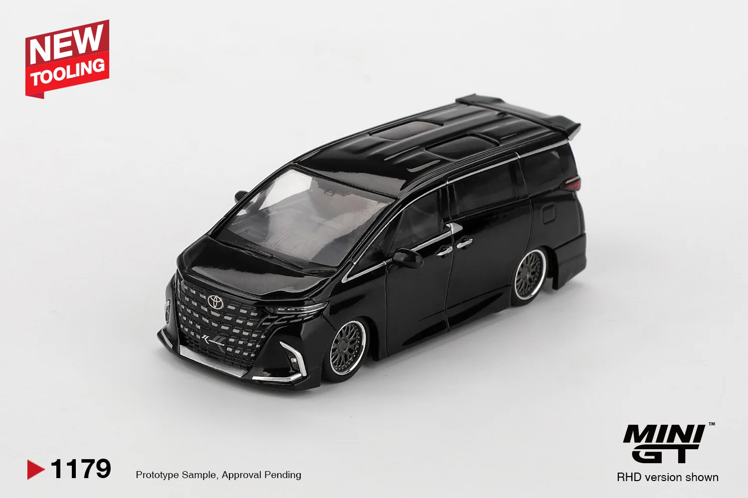Mini GT #1179 Toyota Alphard 40 Kuhl Black 1/64 Scale Diecast Model
