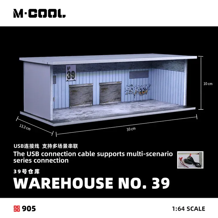 Accessories Warehouse #39 Assembly Scene Diorama 1/64 diecast model view 2