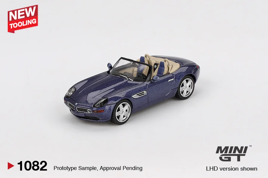 BMW Z8 Alpina Alpine Blue - Mini GT 1/64 Scale Diecast Model