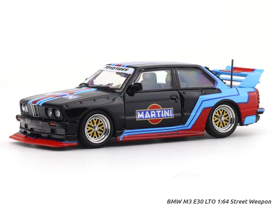 Street Weapon BMW M3 E30 Martini Racing 1/64 Scale Diecast Model