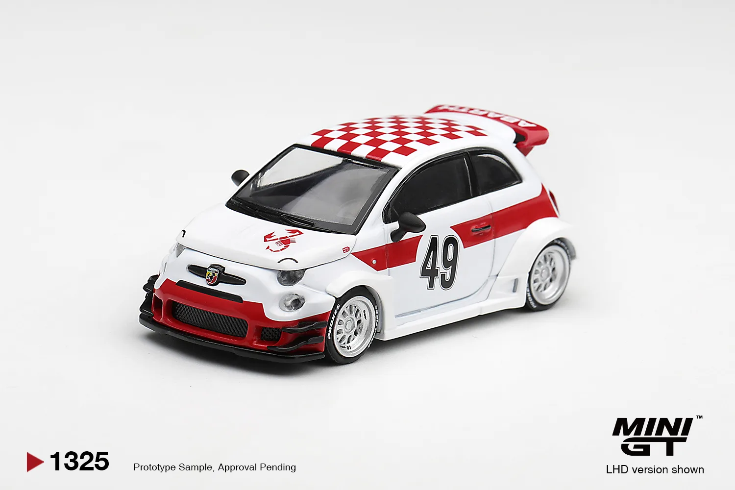 Mini GT Abarth 595 LB works x abas works 1000 Tc Tribute 1/64 Scale Diecast Model