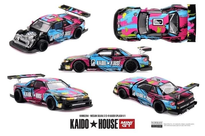 Kaido House #284 Nissan Silvia S13-R "Kaido Splash" 1/64 Scale Diecast Model