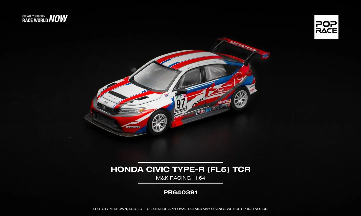 Hondaグッズ TypeR Honda Racing F1 Pop Race Honda Civic Type R (FL5) Tcr #97 - Hrc Livery 1/64