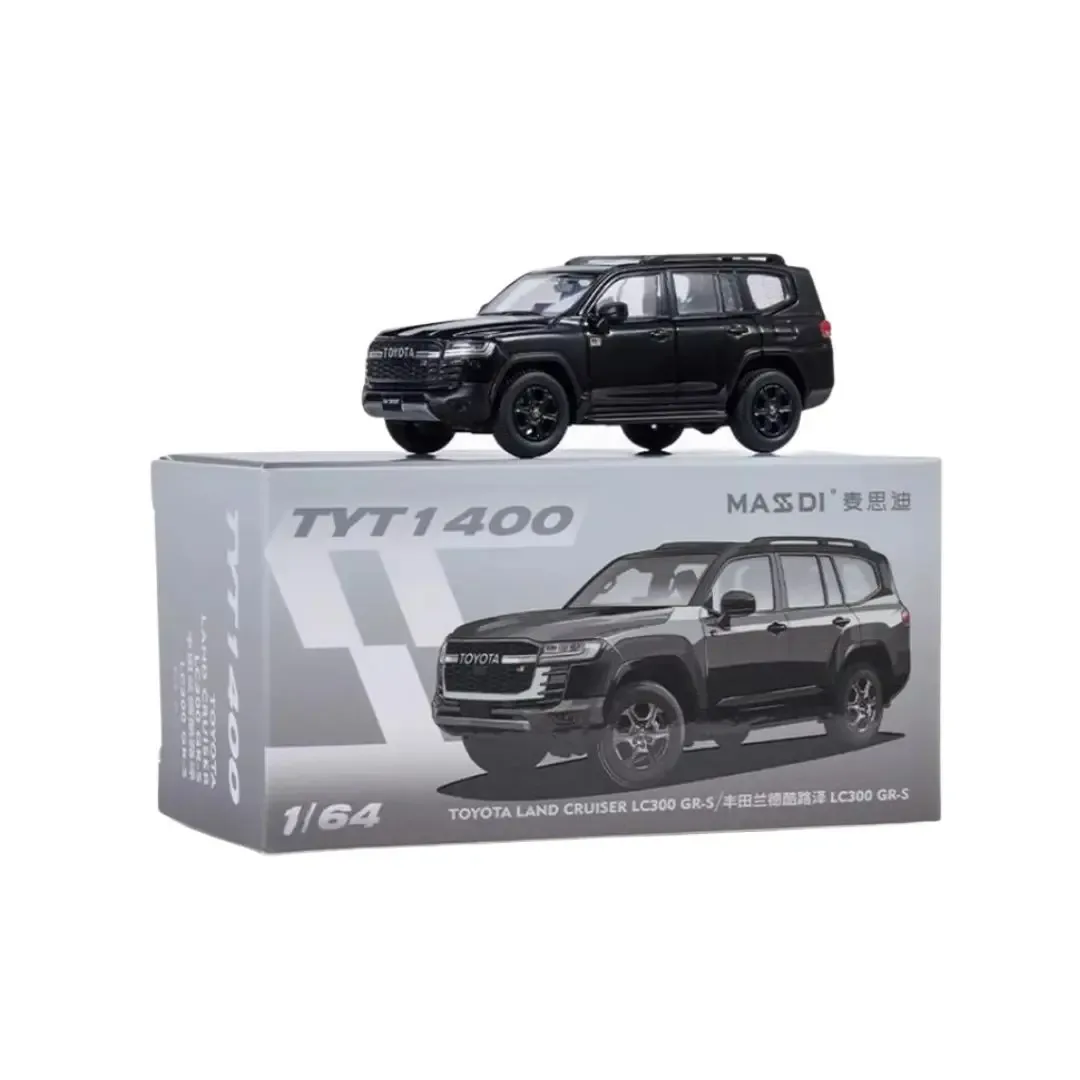 MASSDI Toyota Land Cruiser LC300 GR-S Black 1/64 Scale Diecast Model