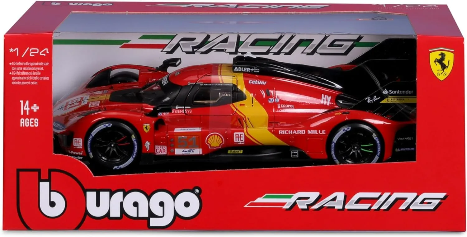 Bburago Ferrari 499P 1:24 LMH 2023 #51 1/24 diecast model view 2