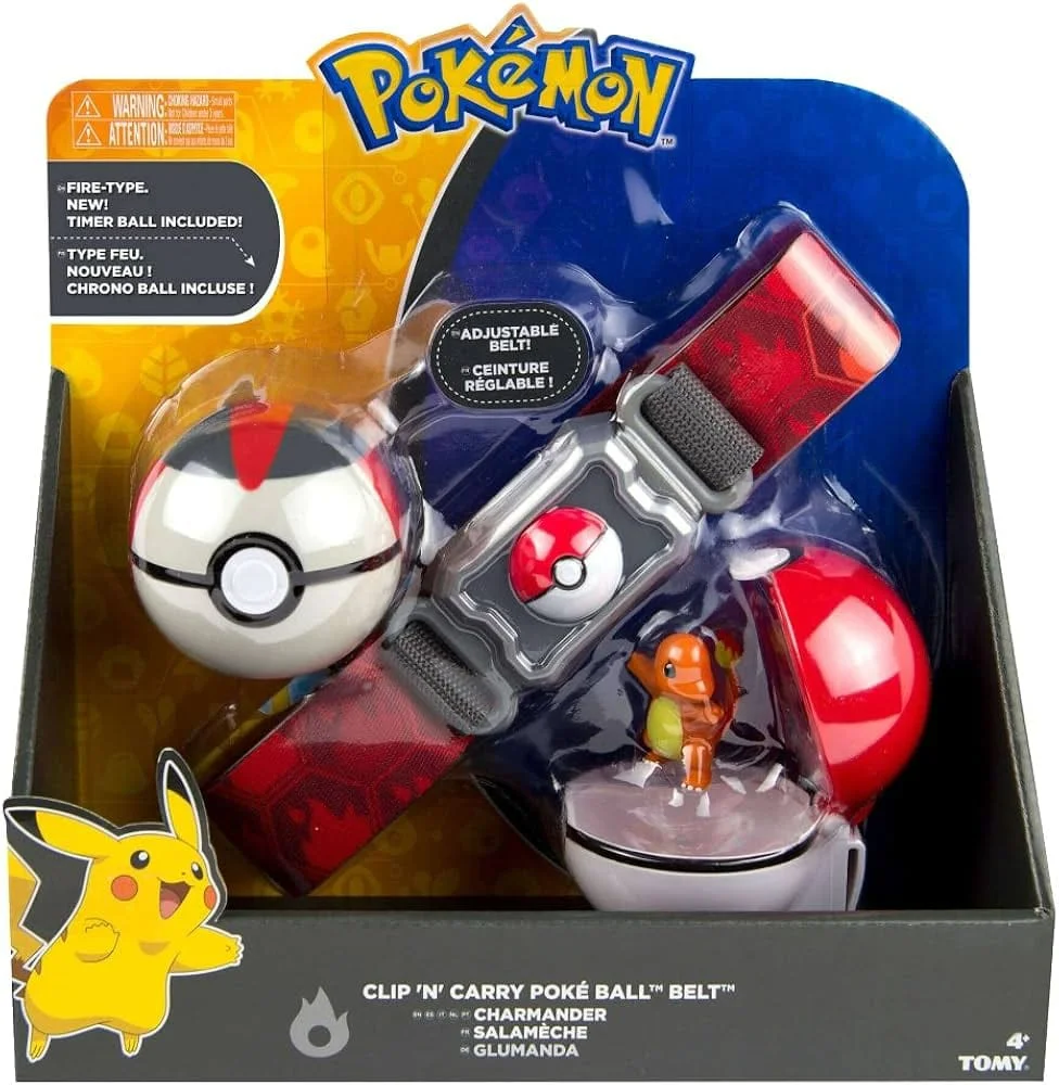 TOMY Pokémon Clip 'n' Carry Poké Ball Belt - Charmander Scale Diecast Model